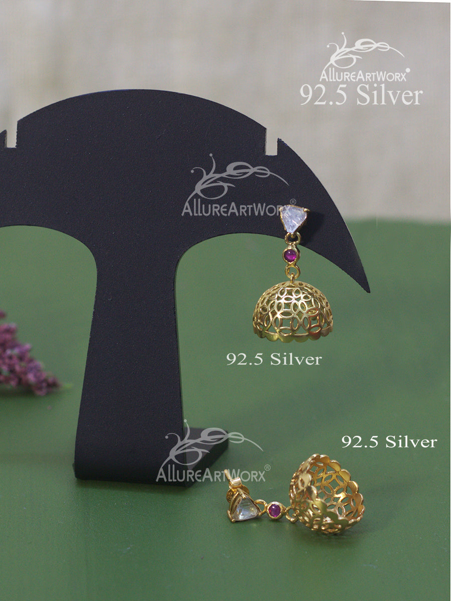 Orla Silver Jhumkis